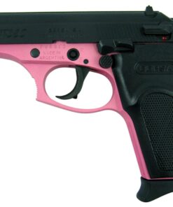 Bersa Thunder 380 Pistol T380PNK8, 380 Automatic Colt Pistol ACP, 3.5", Black Polymer Grips, Pink Cerakote Finish