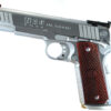 MetroArms 1911 Classic Pistol M19CL45C, 45 ACP, 5 in, Aluminum w/MAC logo Grip, Stainless Finish