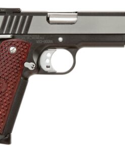 MetroArms 1911 Classic Pistol M19CL45BC, 45 ACP, 5", Hardwood w/MAC Logo Grips, Black Chrome Finish