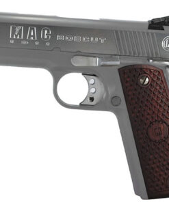 MetroArms 1911 Bobcut Pistol M19BC45C, 45 ACP, 4.25 in, Aluminum w/MAC logo Grip, Stainless Finish