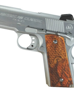 American Classic Amigo Pistol ACA45C, 45 ACP, 3.5 in, Checkered Hardwood Grip, Hard Chrome Finish