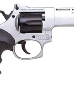 Bersa Comanche II-A Double Action Revolver CR20003, 38 Special, 4", Black Synthetic Grips, Nickel Alloy Finish