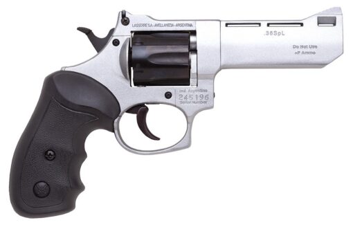 Bersa Comanche II-A Double Action Revolver CR21003, 38 Special, 3", Black Synthetic Grips, Nickel Alloy Finish