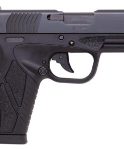 Bersa Concealed Carry Pistol BP380MCC, 380 ACP, 3.3", Black Polymer Grip/Frame, Black Finish