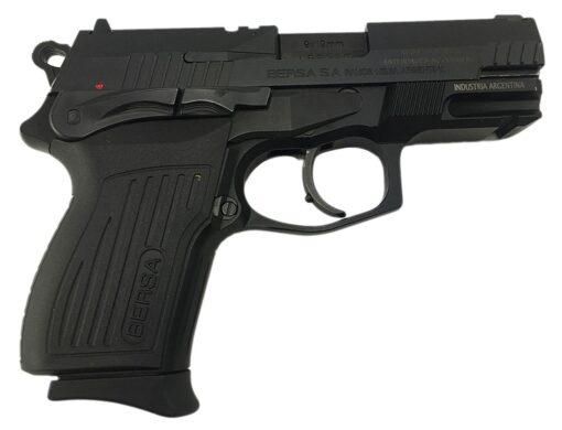 Bersa Pro Compact Pistol TPR40CM, 40 S&W, 3.25", Black Polymer Grips, Black Finish