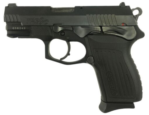 Bersa Thunder Pro Compact Pistol TPR9CM10, 9mm Luger, 3.25", Black Polymer Grips, Black Finis