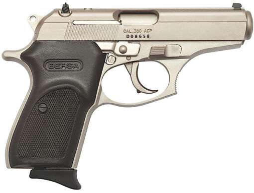 Bersa Thunder 380 Pistol THUN380NKLT, 380 ACP, 3-1/2", Polymer Grip, Nickel Finish